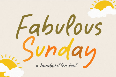 Fabulous Sunday Font Font Balpirick 