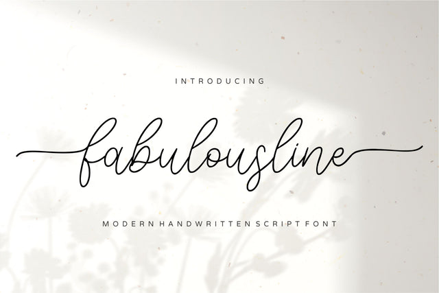 Fabulousline Font Qwrtype Foundry 