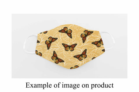 Face Mask Sublimation Designs - Butterflies Sublimation Digital Honeybee 