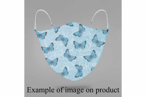 Face Mask Sublimation Designs - Butterflies Sublimation Digital Honeybee 