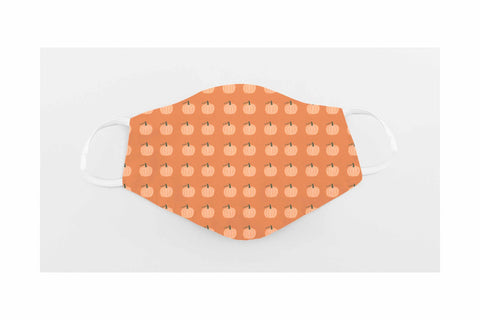 Face Mask Sublimation Designs - Fall Orange Theme Sublimation Digital Honeybee 
