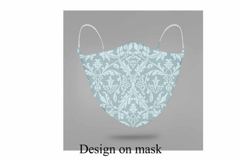 Face Mask Sublimation Designs - Shades of Blue PNG Files Sublimation Digital Honeybee 