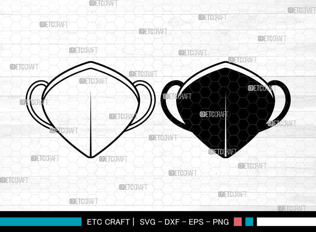 Face Mask SVG, Quarantine Mask Svg, Face Mask Icon Svg, Mask Svg, Surgical Mask Svg, Face Mask SVG ETC Craft 