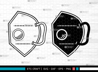 Face Mask SVG, Quarantine Mask Svg, Face Mask Icon Svg, Mask Svg, Surgical Mask Svg, Face Mask SVG ETC Craft 