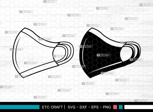 Face Mask SVG, Quarantine Mask Svg, Face Mask Icon Svg, Mask Svg, Surgical Mask Svg, Face Mask SVG ETC Craft 