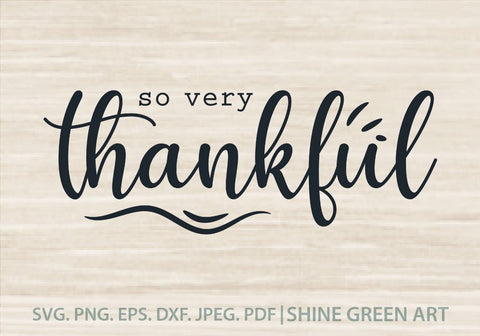 Face Mask SVG - So Very Thankful SVG Shine Green Art 