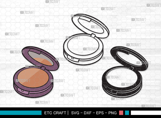 Face Powder Clipart SVG | Face Powder Mirror SVG Svg | Mirror Svg | Cosmetic Svg | Beauty Svg | Makeup Svg | Fashion Svg | Face Powder Clipart SVG ETC Craft 