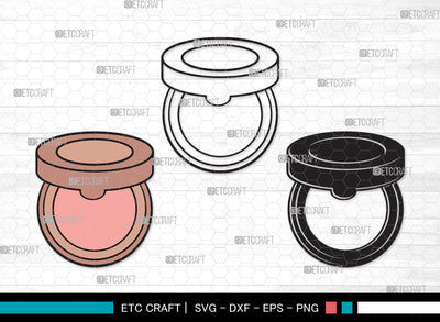 Face Powder Clipart SVG | Face Powder Mirror SVG Svg | Mirror Svg | Cosmetic Svg | Beauty Svg | Makeup Svg | Fashion Svg | Face Powder Clipart SVG ETC Craft 