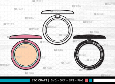 Face Powder Clipart SVG | Face Powder Mirror SVG Svg | Mirror Svg | Cosmetic Svg | Beauty Svg | Makeup Svg | Fashion Svg | Face Powder Clipart SVG ETC Craft 