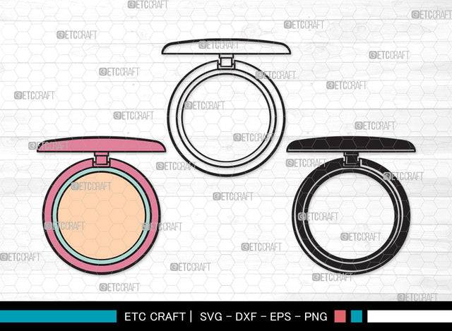 Face Powder Clipart SVG | Face Powder Mirror SVG Svg | Mirror Svg | Cosmetic Svg | Beauty Svg | Makeup Svg | Fashion Svg | Face Powder Clipart SVG ETC Craft 