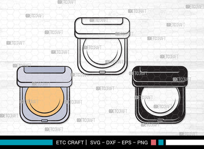 Face Powder Clipart SVG | Face Powder Mirror SVG Svg | Mirror Svg | Cosmetic Svg | Beauty Svg | Makeup Svg | Fashion Svg | Face Powder Clipart SVG ETC Craft 