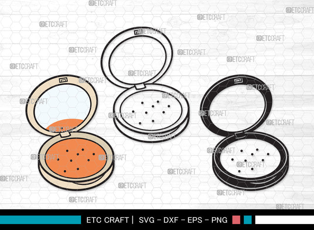 Face Powder Clipart SVG | Face Powder Mirror SVG Svg | Mirror Svg | Cosmetic Svg | Beauty Svg | Makeup Svg | Fashion Svg | Face Powder Clipart SVG ETC Craft 