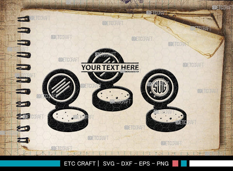 Face Powder Mirror Monogram, Face Powder Mirror Silhouette, Face Powder Mirror SVG, Face Powder Svg, Mirror Svg, Fashion Svg, SB00191 SVG ETC Craft 