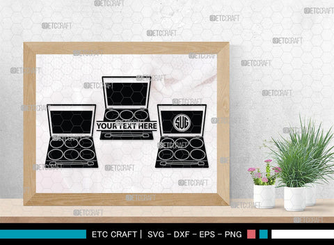 Face Powder Mirror Monogram, Face Powder Mirror Silhouette, Face Powder Mirror SVG, Face Powder Svg, Mirror Svg, Fashion Svg, SB00191 SVG ETC Craft 