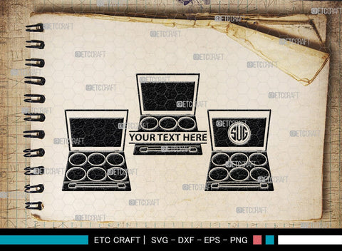 Face Powder Mirror Monogram, Face Powder Mirror Silhouette, Face Powder Mirror SVG, Face Powder Svg, Mirror Svg, Fashion Svg, SB00191 SVG ETC Craft 