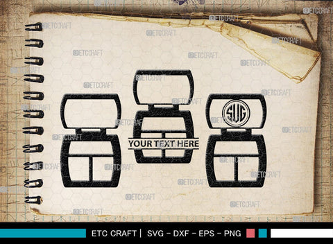 Face Powder Mirror Monogram, Face Powder Mirror Silhouette, Face Powder Mirror SVG, Face Powder Svg, Mirror Svg, Fashion Svg, SB00191 SVG ETC Craft 