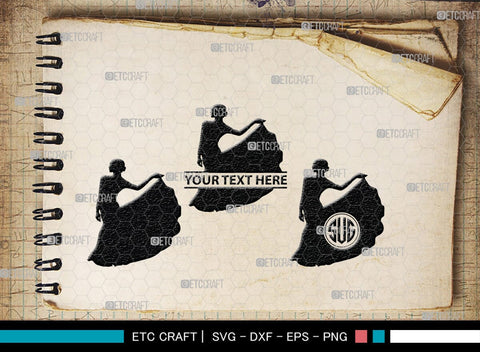 Face Powder Mirror Monogram, Face Powder Mirror Silhouette, Face Powder Mirror SVG, Face Powder Svg, Mirror Svg, Fashion Svg, SB00191 SVG ETC Craft 