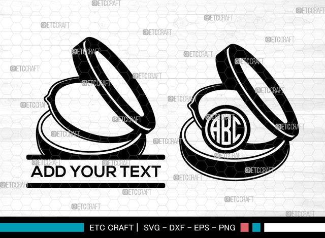 Face Powder Monogram Svg, Face Svg, Makeup Svg, Svg, Split Monogram Svg, Cosmetic Svg, Beauty Svg, Face Powder Svg SVG ETC Craft 