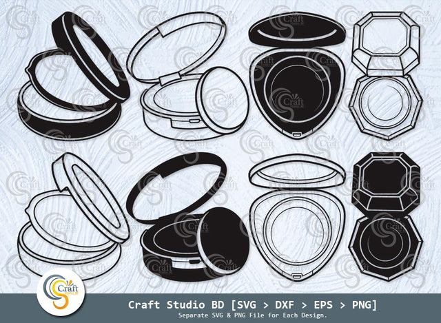 Face Powder Silhouette, Face Svg, Makeup Svg, Svg, Face Powder Mirror Svg, Cosmetic Svg, Beauty Svg, Face Powder SVG Bundle SVG ETC Craft 