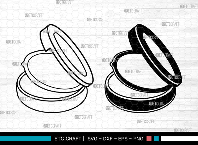 Face Powder Svg, Face Svg, Makeup Svg, Svg, Face Powder Mirror Svg, Cosmetic Svg, Beauty Svg, Face Powder Svg SVG ETC Craft 