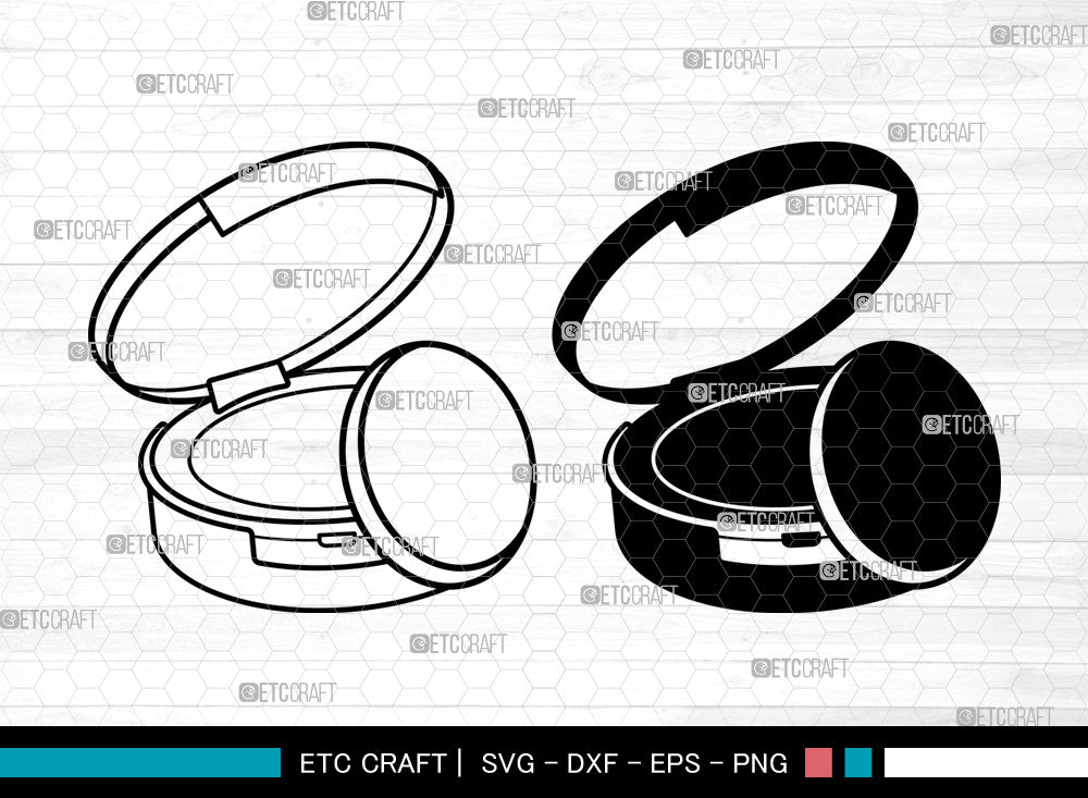 Face Powder Svg, Face Svg, Makeup Svg, Svg, Face Powder Mirror Svg ...