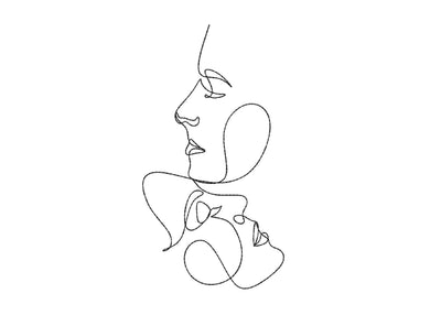 Faces Embroidery Design Embroidery/Applique DESIGNS Nino Nadaraia 