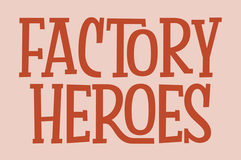 Factory Heroes - a Playful Font Font nhfonts 