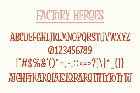 Factory Heroes - a Playful Font Font nhfonts 