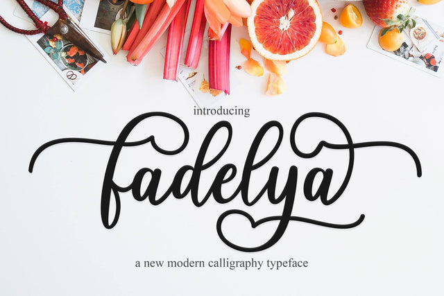 Fadelya script Font Mrletters 