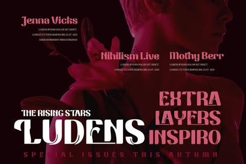 Fadetho | Display Font Font twinletter 