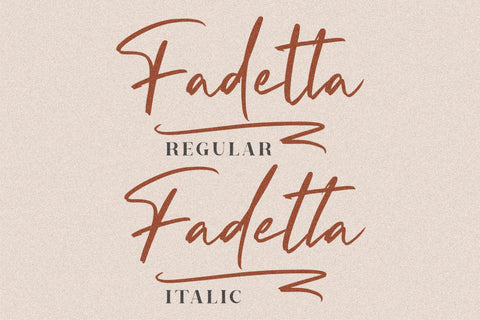 Fadetta Font Letterena Studios 