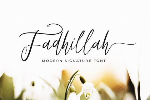 Fadhillah Signature Font gatype 