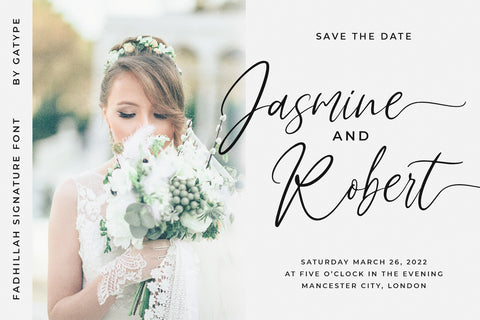 Fadhillah Signature Font gatype 