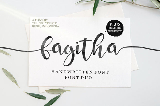 Fagitha Script Font Youngtype 