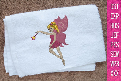 Fairy 1 Embroidery Designs Embroidery/Applique DESIGNS SvgOcean 