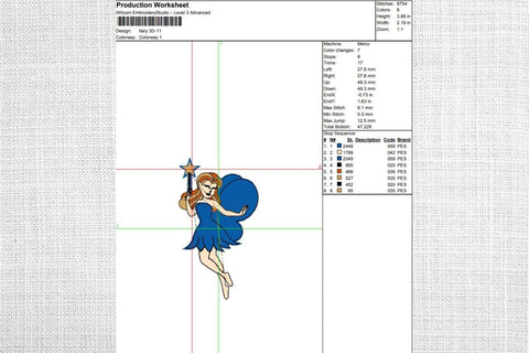 Fairy 2 Embroidery Designs Embroidery/Applique DESIGNS SvgOcean 