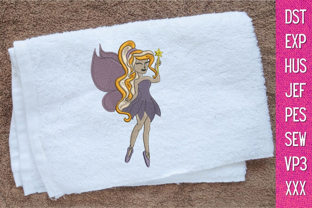 Fairy 3 Embroidery Designs Embroidery/Applique DESIGNS SvgOcean 