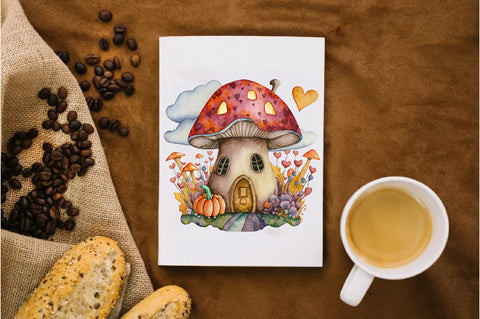 Fairy Autumn Mushroom House Sublimation Vol-1 Sublimation Jagonath Roy 