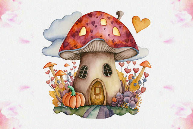Fairy Autumn Mushroom House Sublimation Vol-1 Sublimation Jagonath Roy 
