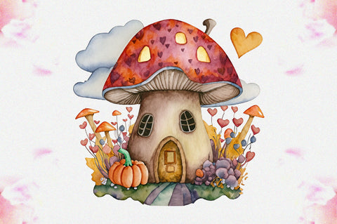 Fairy Autumn Mushroom House Sublimation Vol-1 Sublimation Jagonath Roy 