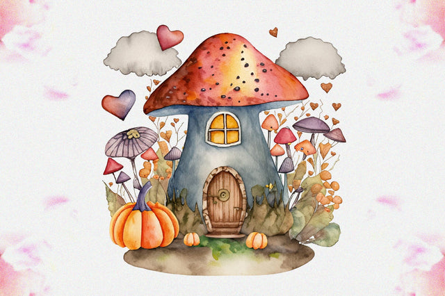 Fairy Autumn Mushroom House Sublimation Vol-2 Sublimation Jagonath Roy 