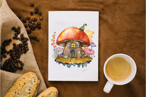 Fairy Autumn Mushroom House Sublimation Vol-3 Sublimation Jagonath Roy 