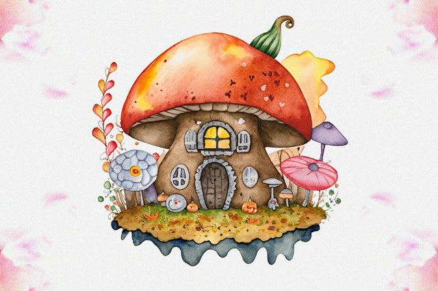 Fairy Autumn Mushroom House Sublimation Vol-3 Sublimation Jagonath Roy 