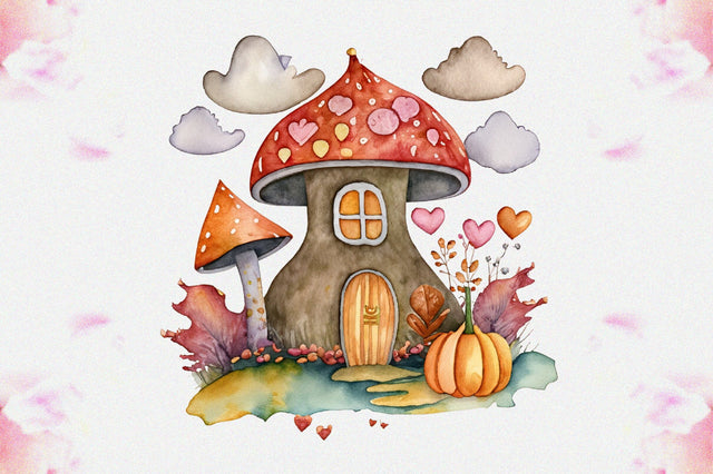 Fairy Autumn Mushroom House Sublimation Vol-4 Sublimation Jagonath Roy 