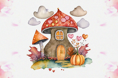 Fairy Autumn Mushroom House Sublimation Vol-4 Sublimation Jagonath Roy 