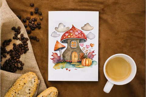 Fairy Autumn Mushroom House Sublimation Vol-4 Sublimation Jagonath Roy 