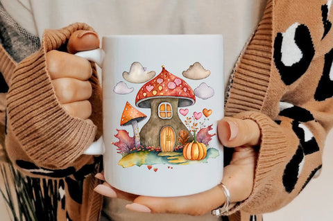Fairy Autumn Mushroom House Sublimation Vol-4 Sublimation Jagonath Roy 