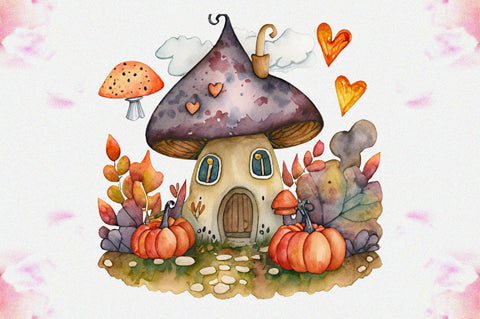 Fairy Autumn Mushroom House Sublimation Vol-5 Sublimation Jagonath Roy 