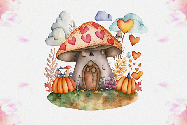 Fairy Autumn Mushroom House Sublimation Vol-6 Sublimation Jagonath Roy 