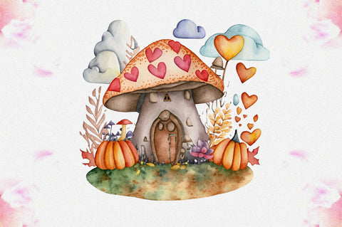 Fairy Autumn Mushroom House Sublimation Vol-6 Sublimation Jagonath Roy 